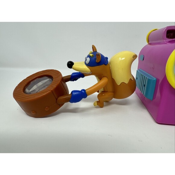 LOT OF 3 Dora The Explorer Toys - Swiper Fox w/Faceted Glass Dora Camcorder - Picture 3 of 13